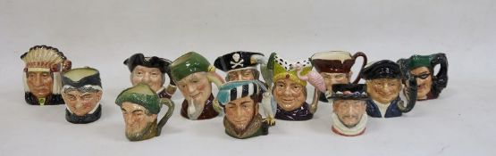 Collection of Royal Doulton character mugs, including Auld Mac (D5824), a North American Indian (