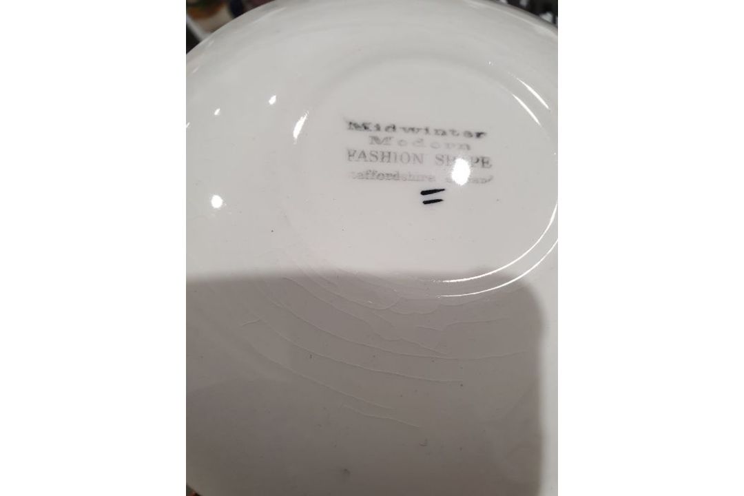 Midwinter fashion shape Zambesi pattern part dinner service, mid century, printed marks, - Image 23 of 40
