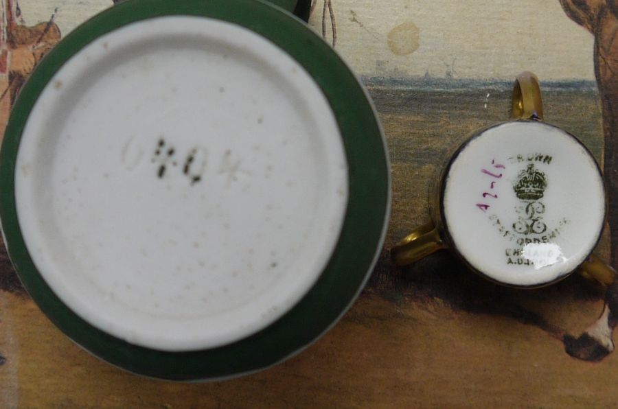 Collection of assorted pottery and porcelain, various marks, including two T.G. Green Cornishware - Image 4 of 10