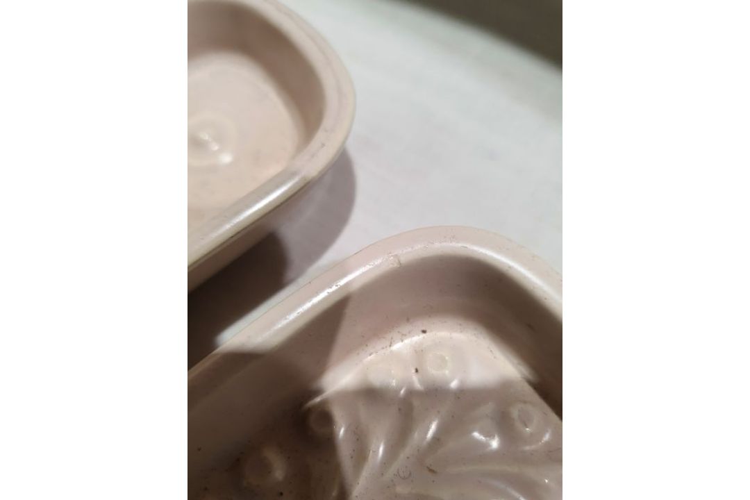 Poole pottery trays, arts and crafts style copper tray and a 19th century faceted glass (5)Condition - Image 8 of 11