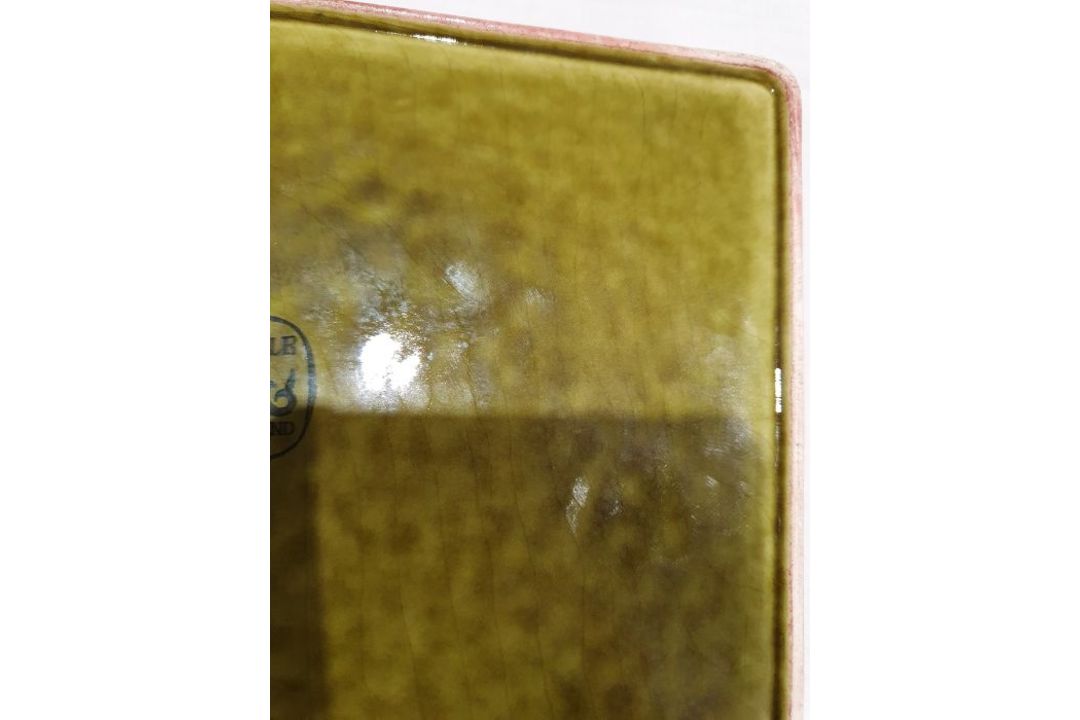 Poole pottery trays, arts and crafts style copper tray and a 19th century faceted glass (5)Condition - Image 4 of 11