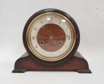 20th century Bentima mantel clock with Arabic numerals to the dial