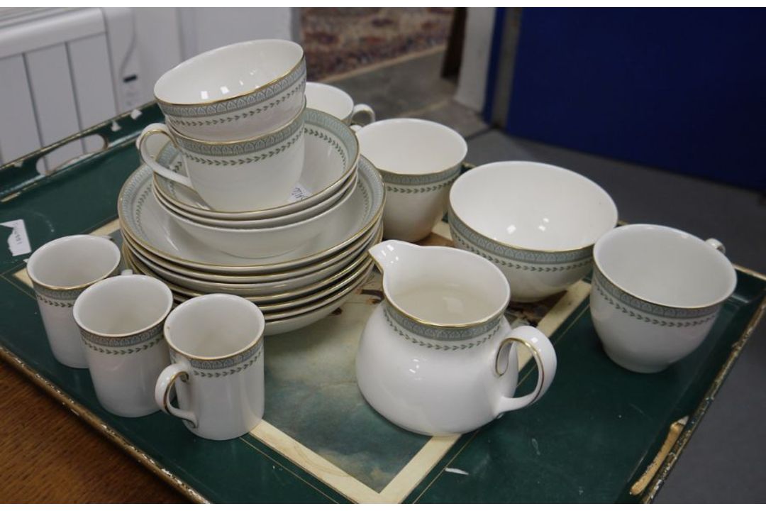 Royal Doulton Berkshire pattern part tea and dinner service, 20th century, printed black marks, - Image 4 of 4