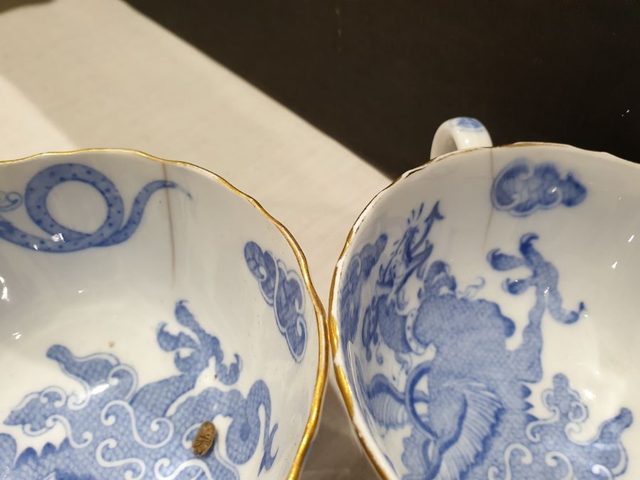 Royal Worcester some Copeland, Coalport and others Blue Dragon pattern composite part tea and dinner - Image 5 of 18