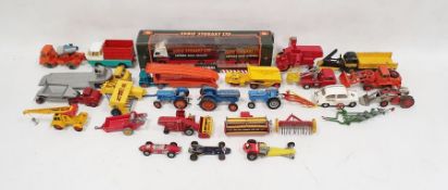 Eddie Stobart truck, box of assorted Dinky Corgi and other vehicles (1 box)
