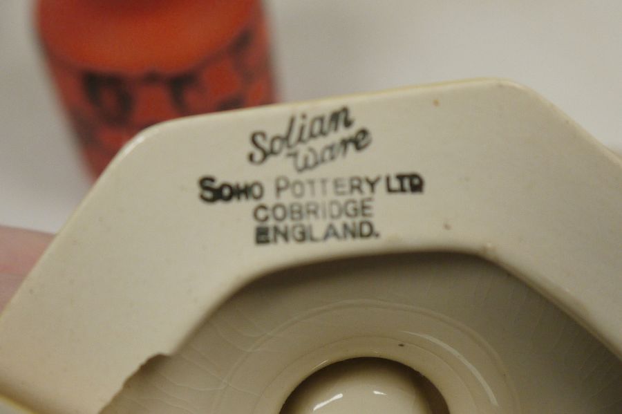 Collection of English and continental Art Deco-style pottery and porcelain, various printed marks, - Image 5 of 11