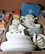 West German pottery vase, a St Michael 'Harvest' part dinner and tea set and assorted chinaware (3