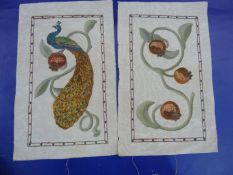 Quantity of black lace trimmings, a bobbin lace collars, vintage fabric, and pieces of watered