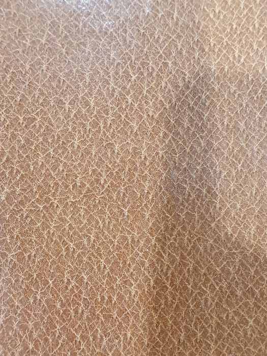 One large brown leather suitcase initialled 'J.C.E' with accompanying dust jacket (36cm x 56cm x - Image 4 of 7