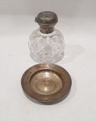 Mid 20th century silver alms dish inscribed 'W.H.Larner 29.9.39 - 1.4.65 from the Officers RAF South