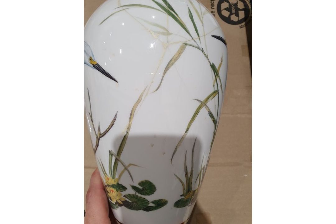 Three Franklin porcelain limited edition vases 'Meadowland Bird Vase', 'Woodland Bird Vase' and ' - Image 9 of 14