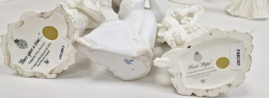 Coalport 'Queen Victoria' limited edition figure, five Royal Worcester figures 'First Steps', 'Sweet - Image 2 of 18