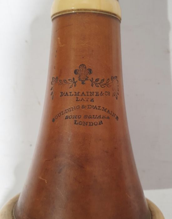 Two parts to a D'almaine clarinet, Posetti (German) recorder, 'The national Band' Saxony wooden - Image 3 of 6
