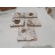 14 blue and white delft tiles, each of two figures, within circle to include wrestling and - Image 5 of 5