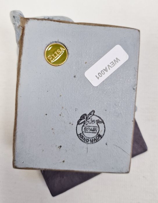 Two Manrique Lanzerote tile pictures and Spanish 'Elisa' resin figure of girl seated with books - Image 23 of 46