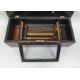 Cylinder musical box with painted decoration to the lid, opening to reveal mechanism, apparently - Image 2 of 2