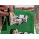 19th century Meissen figure of boy feeding ducks, on gilt scroll decorated circular base, 12cm - Image 10 of 14