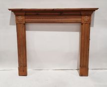 20th century pine fire surround