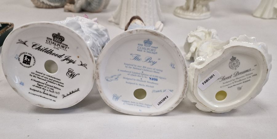 Coalport 'Queen Victoria' limited edition figure, five Royal Worcester figures 'First Steps', 'Sweet - Image 3 of 18