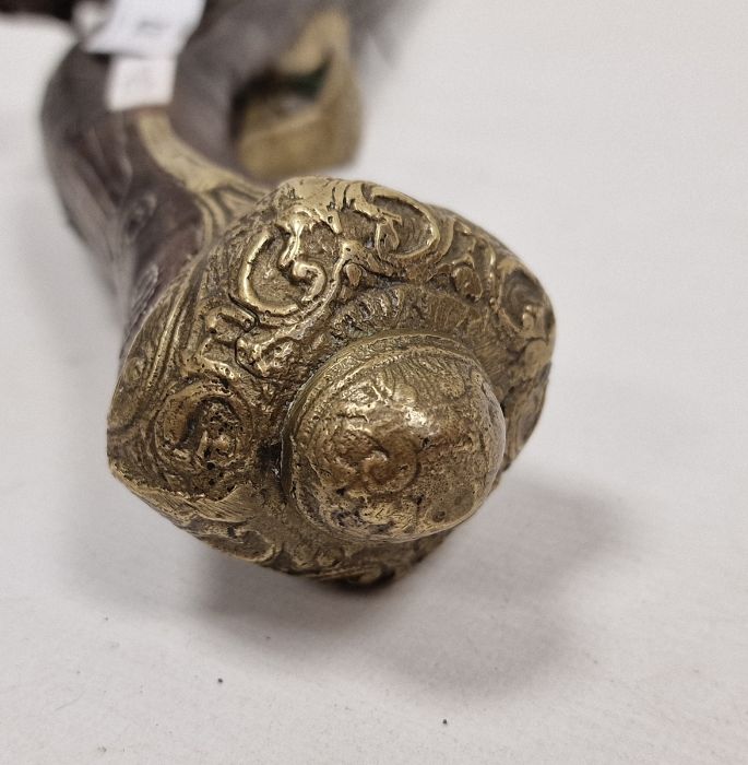 Reproduction flintlock pistol with brass mounts - Image 2 of 2