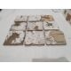 14 blue and white delft tiles, each of two figures, within circle to include wrestling and - Image 3 of 5