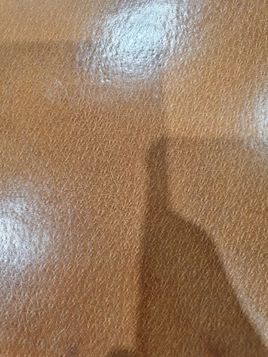 One large brown leather suitcase initialled 'J.C.E' with accompanying dust jacket (36cm x 56cm x - Image 3 of 7