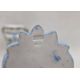 Pair 19th century continental porcelain wall brackets, each with foliate scroll base, relief - Image 2 of 3