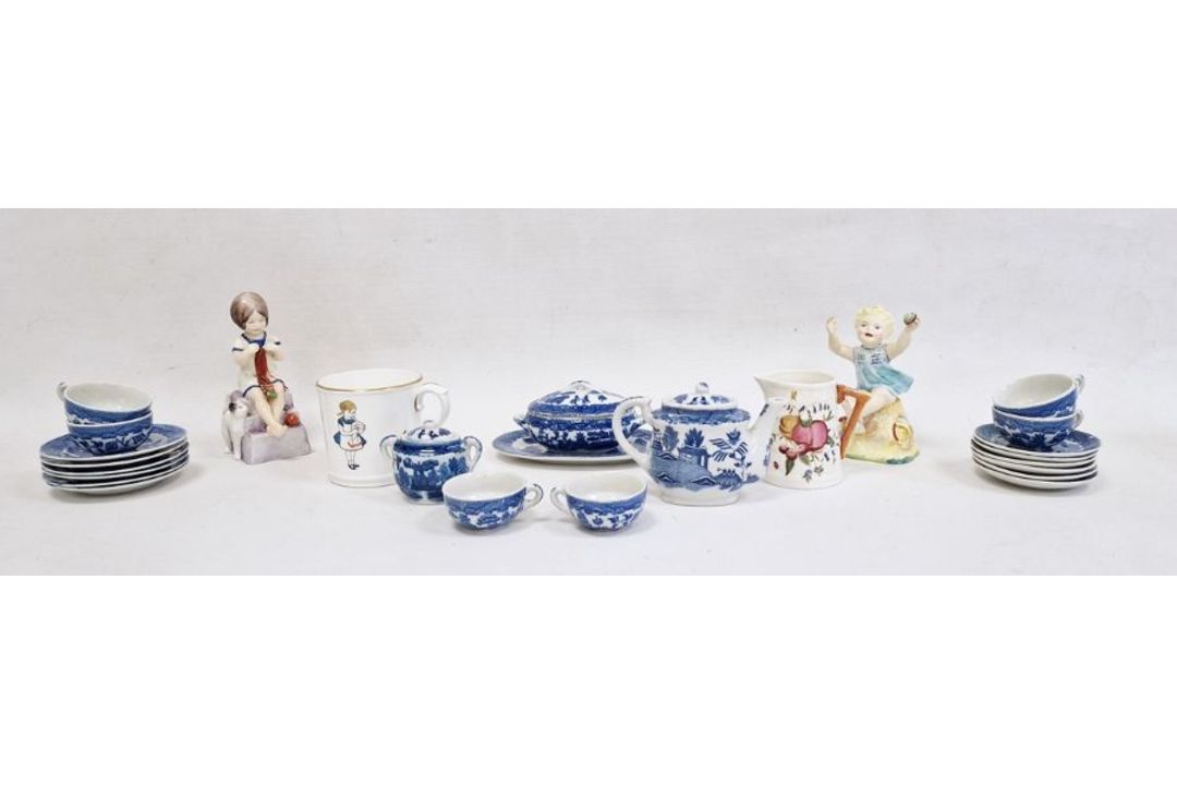 Royal Worcester 'Sabbath Day' figure, no.3256, another 'Saturday's Child' 3262, Royal Worcester - Image 1 of 6
