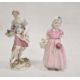 19th century Meissen porcelain figure of classical maiden with basket of flowers, 13cm high and - Image 1 of 14