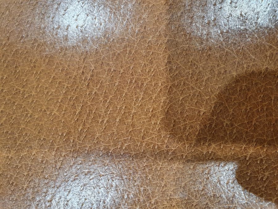 One large brown leather suitcase initialled 'J.C.E' with accompanying dust jacket (36cm x 56cm x - Image 6 of 7
