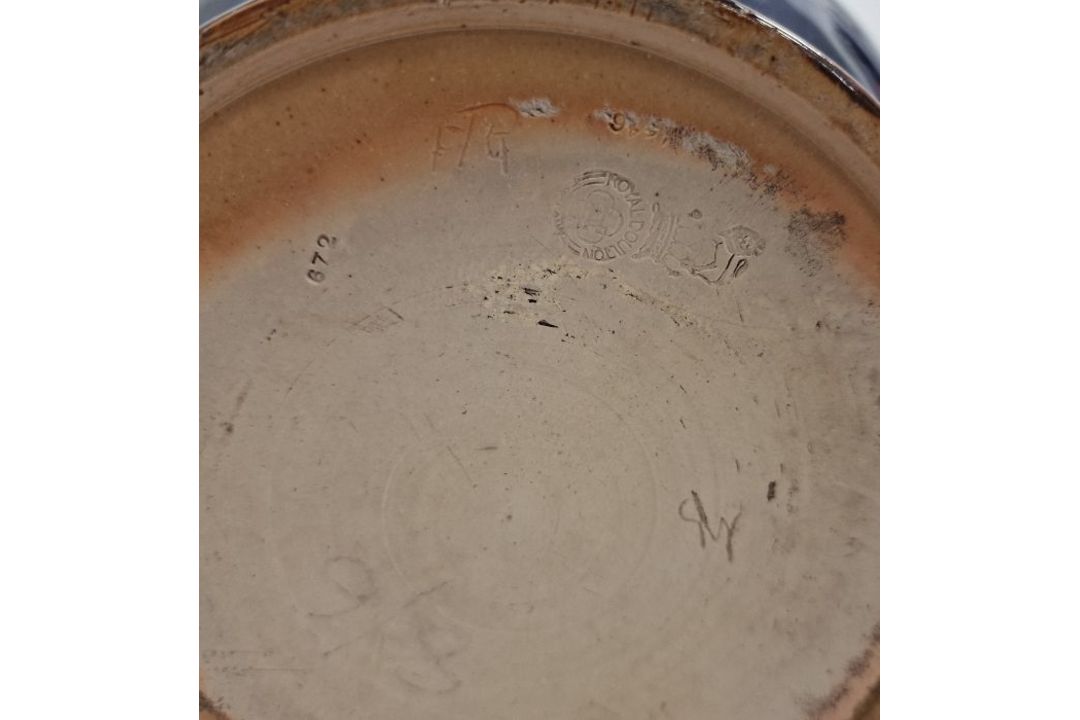 Royal Doulton stoneware jardiniere, shouldered and slightly tapering body, foliate branch - Image 3 of 10