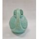 Sylvac-style pottery sailing galleon jug with scroll handle, mottled turquoise ground, 19.5cm high - Image 2 of 5