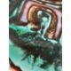 Poole pottery 'Delphis' circular plate, abstract turquoise multi-coloured with red border and - Image 6 of 19