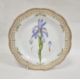 Royal Copenhagen 'Flora Danika' plate 'Iris Spuria L', no.3526 with pierced gilt serrated border, - Image 1 of 8