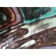 Poole pottery 'Delphis' circular plate, abstract turquoise multi-coloured with red border and - Image 4 of 19