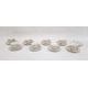 Set of eight Meissen coffee cups and saucers, each with scalloped everted rim, painted with pansy, - Image 1 of 19