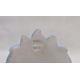 Pair 19th century continental porcelain wall brackets, each with foliate scroll base, relief - Image 3 of 3