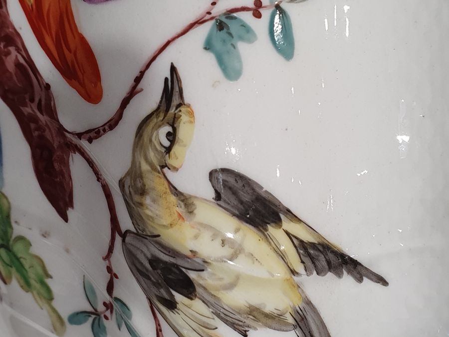 19th century continental tureen, oval with fluted gilt finial, the ogee cover with osier border, the - Image 15 of 18