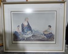 After William Russell Flint Colour print  