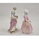 19th century Meissen porcelain figure of classical maiden with basket of flowers, 13cm high and - Image 3 of 14