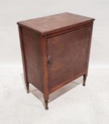 20th century single door cupboard on turned supports