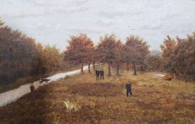 L Smith (19th century) Oil on canvas 