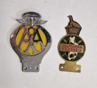 AA badge and a Southern Rhodesia badge (2)