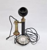 Vintage-style daffodil telephone (33cm)