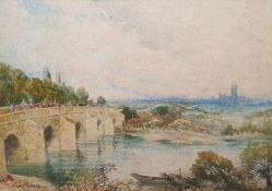 20th century school, probably Arthur Cecil Fare 1876-1958 (Bristol Savage Club of art)