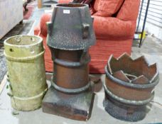 Three stone chimney tops (3)