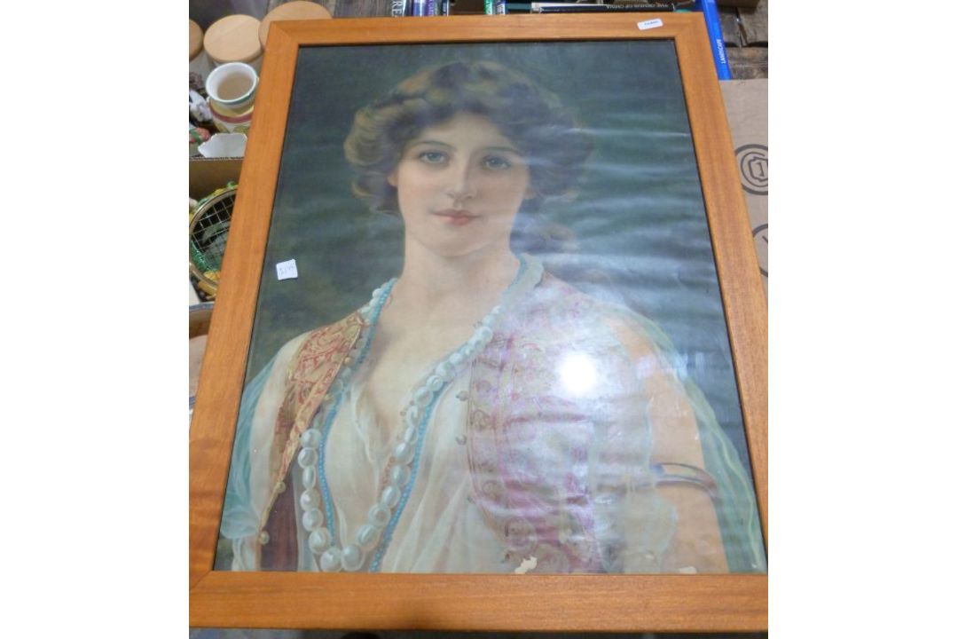 After Robert Baillie Print "Berkhamsted", framed Etching Kneo Kalman, cowboy, indistinctly signed - Image 6 of 10