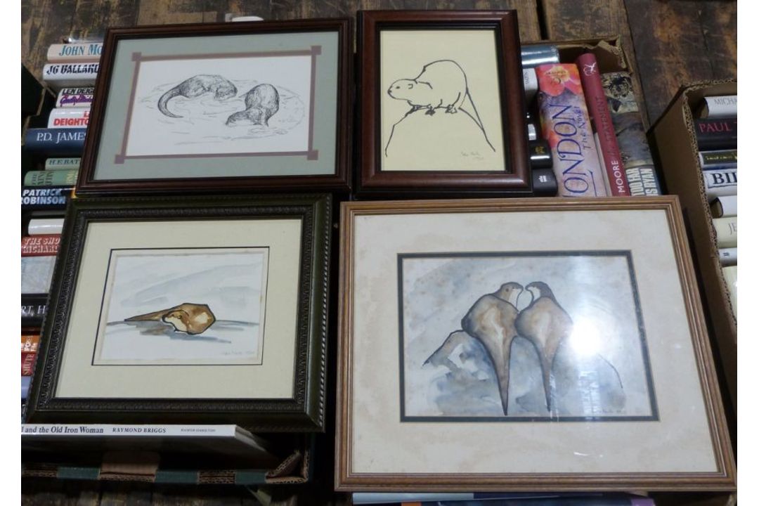 After Sharon Ponar  Limited edition print  "Forty Winks", otters asleep, signed, titled and numbered - Image 5 of 12