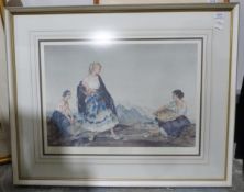 After William Russell Flint Colour print  