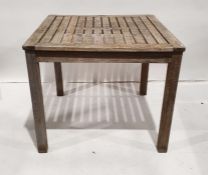 Pair of Triniti Square topped garden tablesCondition ReportSurface scratches, scuffs and knocks.